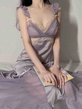 BXOXO Spring Sexy Silk Strap Dress Women French Elegant Party Fairy Dress Backless Lace Long Dresses Women Court Vintage Korean